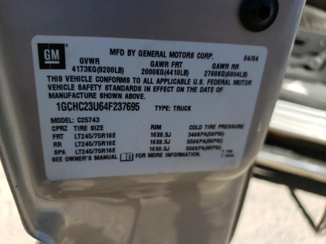 Photo 10 from auction – 2004 CHEVROLET silverado with VIN 1GCHC23U64F237695
