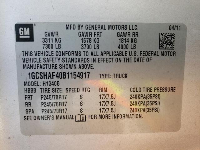 Photo 10 from auction – 2011 CHEVROLET EXPRESS G1 with VIN 1GCSHAF40B1154917