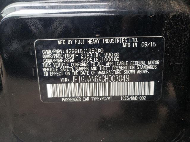 Photo 10 from auction – 2016 SUBARU IMPREZA LI with VIN JF1GJAN6XGH003049