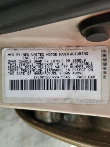 Photo 10 from auction – 1997 GEO PRIZM BASE with VIN 1Y1SK5260VZ415545