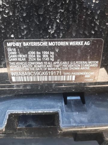 Photo 10 from auction – 2016 BMW 320 I with VIN WBA8A9C59GK619171