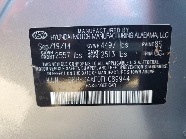 Photo 10 from auction – 2015 HYUNDAI SONATA SPO with VIN 5NPE34AF0FH089944