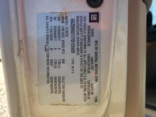 Photo 10 from auction – 2007 SATURN RELAY 2 with VIN 5GZDV03177D155928