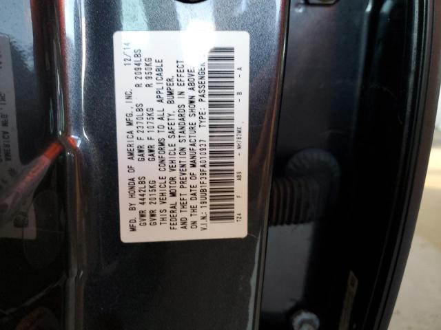 Photo 10 from auction – 2015 ACURA TLX with VIN 19UUB1F39FA010937