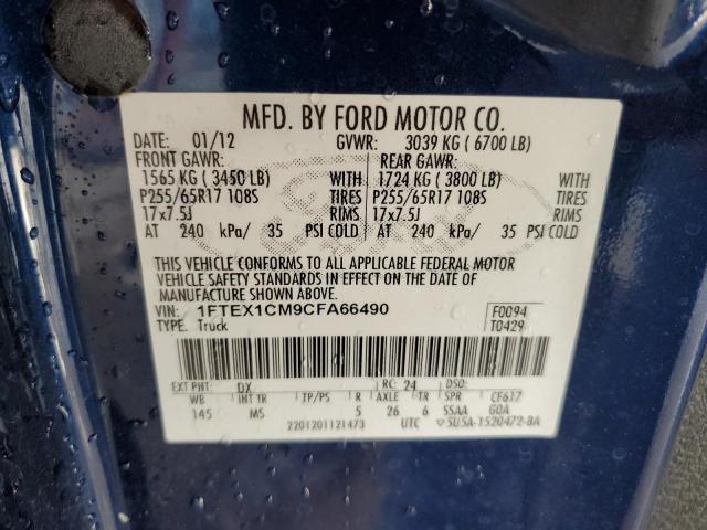 Photo 10 from auction – 2012 FORD F150 SUPER with VIN 1FTEX1CM9CFA66490