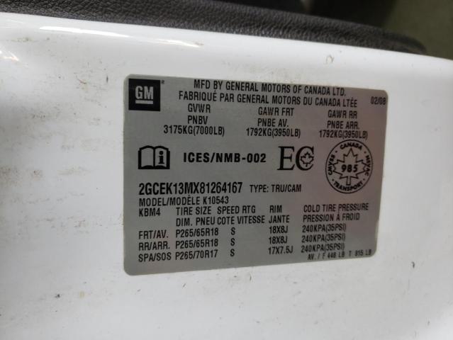 Photo 10 from auction – 2008 CHEVROLET SILVERADO with VIN 2GCEK13MX81264167