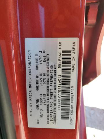 Photo 10 from auction – 2014 MAZDA 3 TOURING with VIN JM1BM1V77E1126012