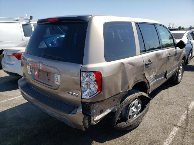 Photo 4 from auction – 2004 HONDA PILOT LX with VIN 2HKYF18134H605157