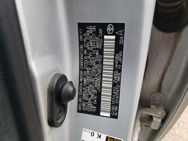 Foto 10 de la subasta – 2011 TOYOTA PRIUS con VIN JTDKN3DU1B5321902