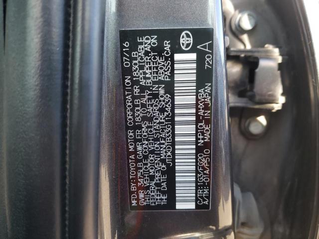 Photo 10 from auction – 2016 TOYOTA PRIUS C with VIN JTDKDTB33G1134639