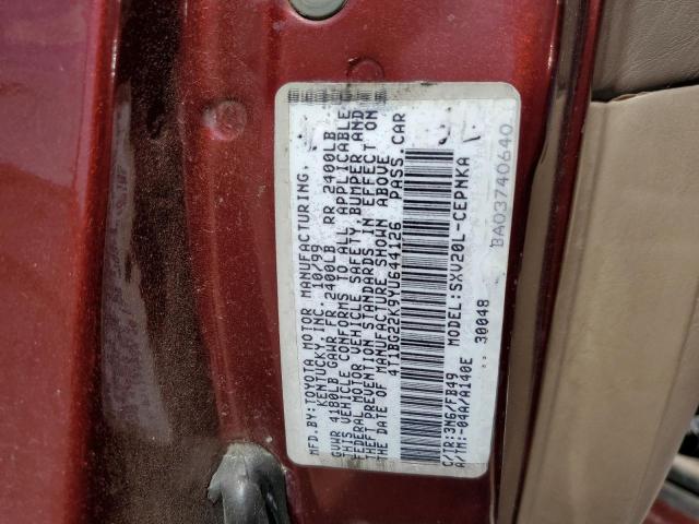 Photo 10 from auction – 2000 TOYOTA CAMRY CE with VIN 4T1BG22K9YU644126