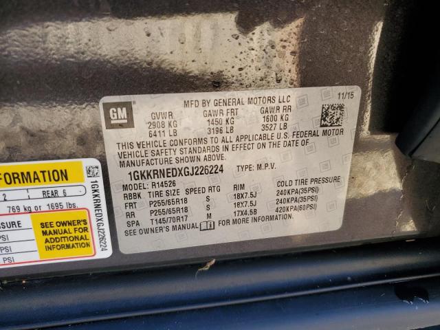 Photo 10 from auction – 2016 GMC ACADIA SLE with VIN 1GKKRNEDXGJ226224