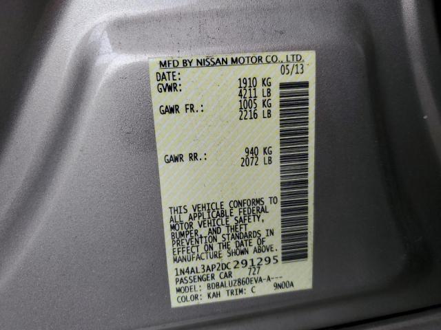 Photo 10 from auction – 2013 NISSAN ALTIMA 2.5 with VIN 1N4AL3AP2DC291295