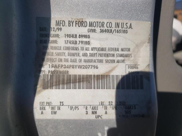 Photo 10 from auction – 2005 FORD FOCUS ZX4 with VIN 1FAFP34N45W226954