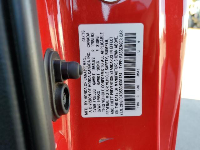 Photo 10 from auction – 2016 HONDA CIVIC LX with VIN 2HGFC4B56GH301784