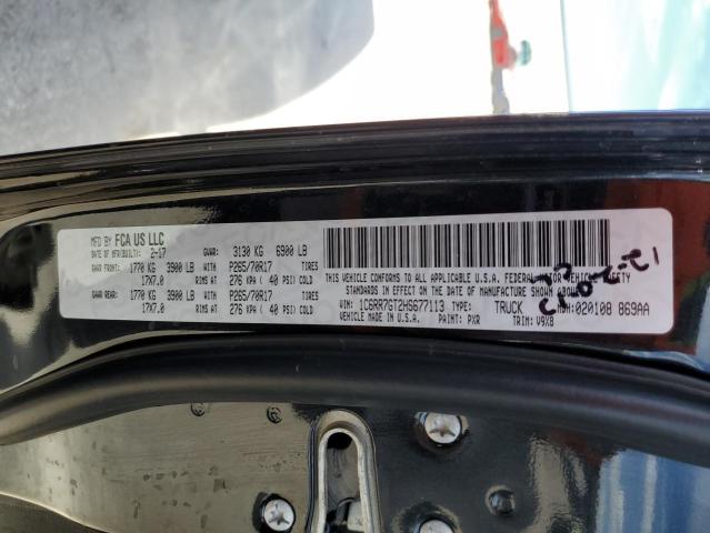 Photo 10 from auction – 2017 RAM 1500 SLT with VIN 1C6RR7GT2HS677113