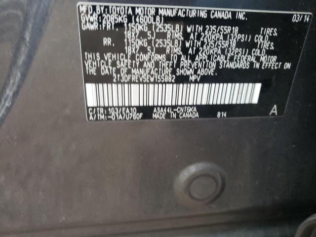Photo 10 from auction – 2014 TOYOTA RAV4 LIMIT with VIN 2T3DFREV5EW155882