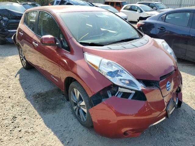 NISSAN LEAF S 2015 with VIN 1N4AZ0CP1FC323781 - Photo from auction