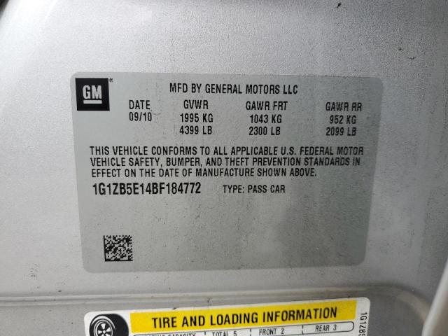Photo 10 from auction – 2011 CHEVROLET MALIBU LS with VIN 1G1ZB5E14BF184772