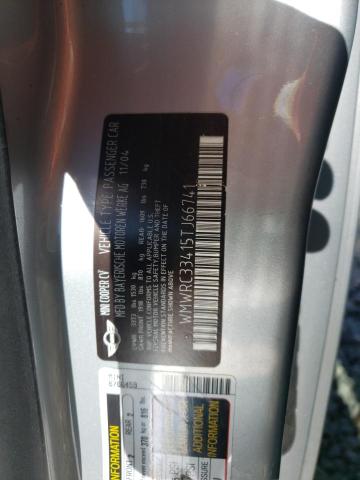 Photo 10 from auction – 2005 MINI COOPER with VIN WMWRC33415TJ66741