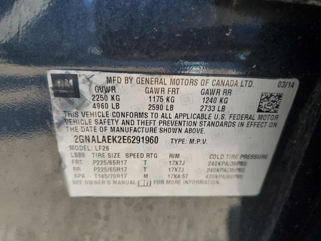 Photo 10 from auction – 2014 CHEVROLET EQUINOX LS with VIN 2GNALAEK2E6291960