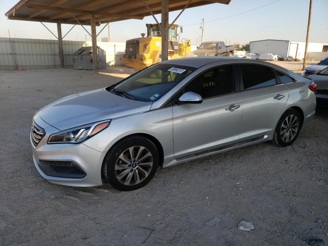 HYUNDAI SONATA SPO 2015 with VIN 5NPE34AF0FH124949 - Photo from auction
