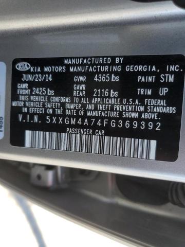Photo 10 from auction – 2015 KIA OPTIMA LX with VIN 5XXGM4A74FG369392