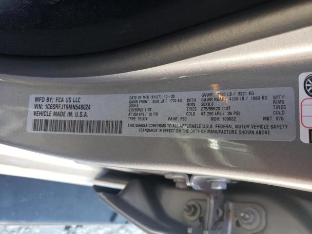 Photo 10 from auction – 2021 RAM 1500 LARAM with VIN 1C6SRFJT9MN548024