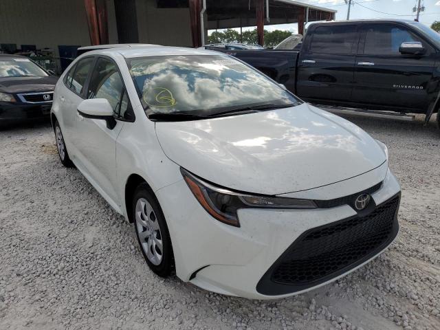 TOYOTA COROLLA LE 2021 with VIN JTDEPMAE8MJ123483 - Photo from auction
