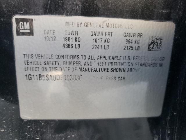 Photo 10 from auction – 2013 CHEVROLET MALIBU LS with VIN 1G11B5SA0DF193036