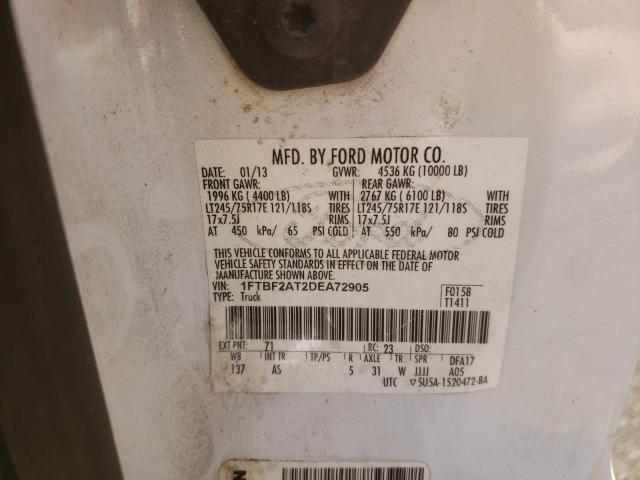 Photo 10 from auction – 2013 FORD F250 SUPER with VIN 1FTBF2AT2DEA72905