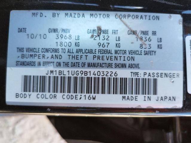 Photo 10 from auction – 2011 MAZDA 3 I with VIN JM1BL1UG9B1403226