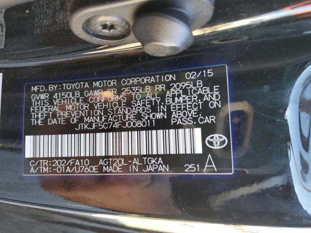 Photo 10 from auction – 2015 TOYOTA SCION TC with VIN JTKJF5C74FJ008011