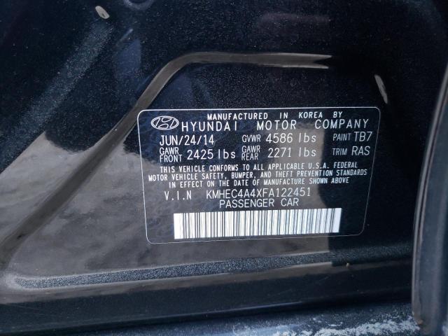 Photo 10 from auction – 2015 HYUNDAI SONATA HYB with VIN KMHEC4A4XFA122451