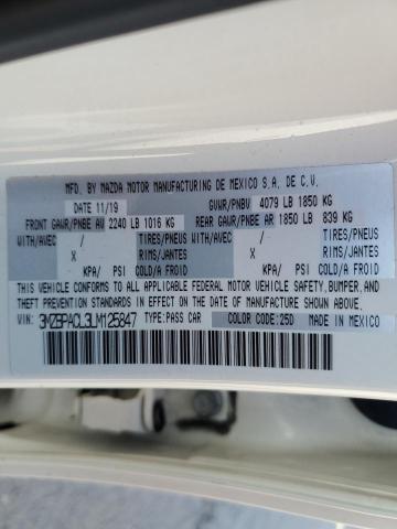 Photo 10 from auction – 2020 MAZDA 3 SELECT with VIN 3MZBPACL3LM125847