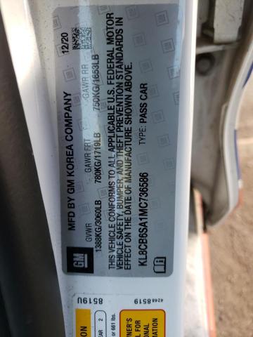 Photo 10 from auction – 2021 CHEVROLET SPARK LS with VIN KL8CB6SA1MC736586