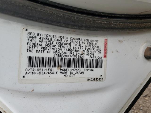 Photo 10 from auction – 1998 LEXUS ES 300 with VIN JT8BF28G3W5013923