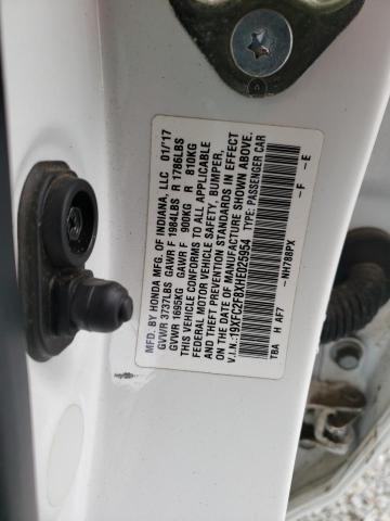 Photo 10 from auction – 2017 HONDA CIVIC EX with VIN 19XFC2F8XHE025954