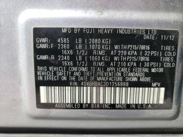 Photo 10 from auction – 2013 SUBARU OUTBACK 2. with VIN 4S4BRBAC3D1256888