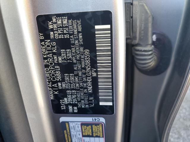 Photo 10 from auction – 2022 KIA SORENTO EX with VIN KNDRHDLG2N5083599