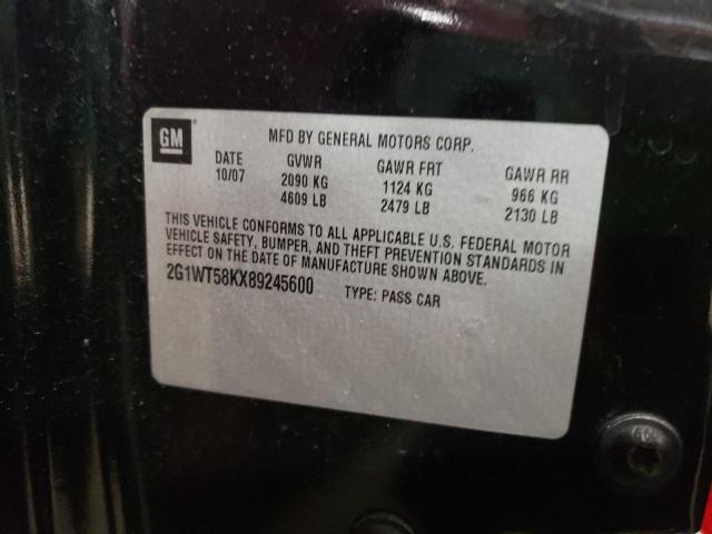 Photo 10 from auction – 2008 CHEVROLET IMPALA LT with VIN 2G1WT58KX89245600
