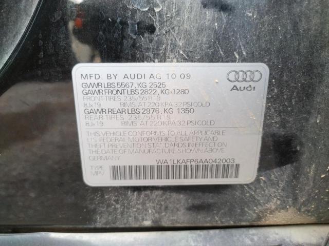 Photo 10 from auction – 2010 AUDI Q5 PREMIUM with VIN WA1LKAFP6AA042003