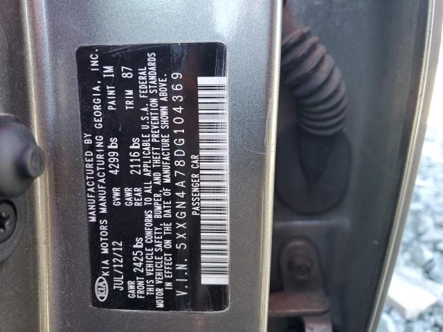 Photo 10 from auction – 2013 KIA OPTIMA with VIN 5XXGN4A78DG104369