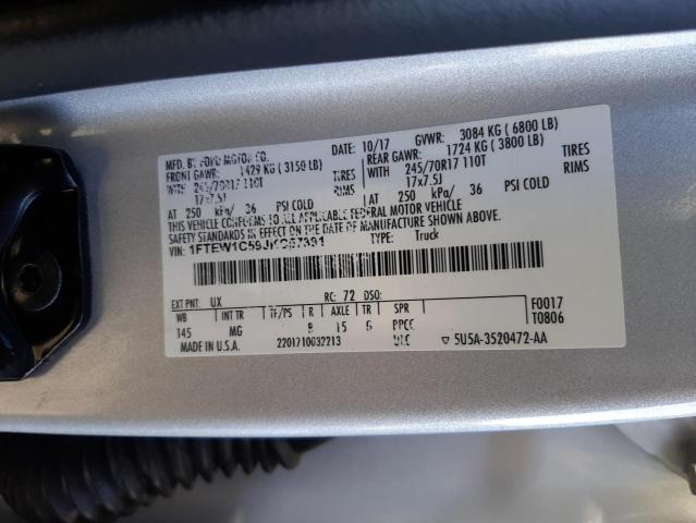 Photo 10 from auction – 2018 FORD F150 SUPER with VIN 1FTEW1C59JKC57391