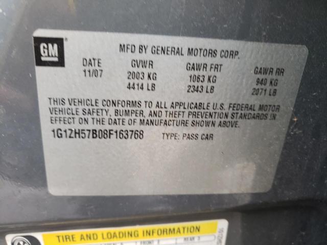 Photo 10 from auction – 2008 CHEVROLET MALIBU 1LT with VIN 1G1ZH57B08F163768