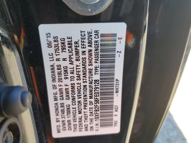 Photo 10 from auction – 2015 HONDA CIVIC LX with VIN 19XFB2F58FE079128