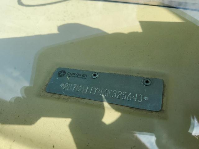 Photo 10 from auction – 1989 DODGE RAM VAN B1 with VIN 2B7GB11Y4KK325643