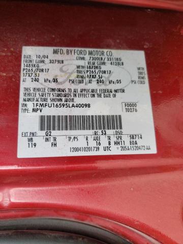 Photo 10 from auction – 2005 FORD EXPEDITION with VIN 1FMFU16595LA40098