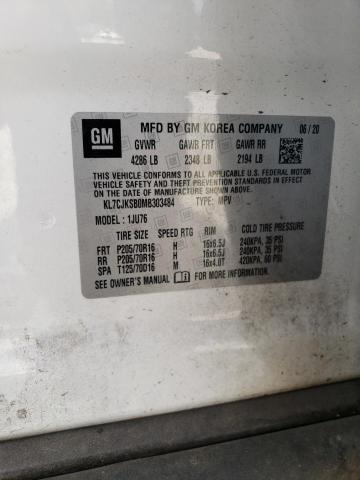 Photo 10 from auction – 2021 CHEVROLET TRAX LS with VIN KL7CJKSB0MB303484
