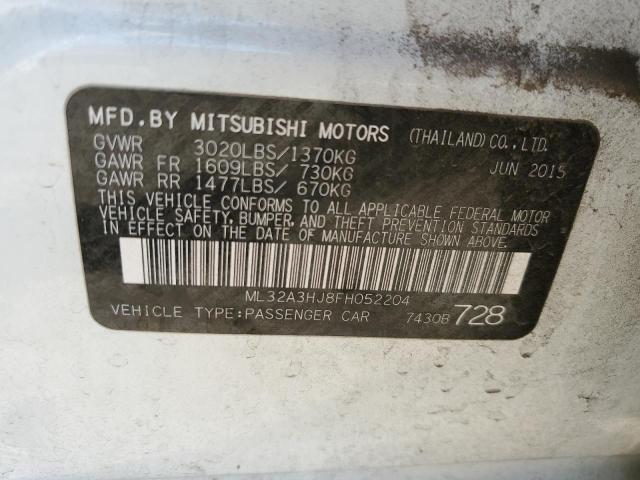 Photo 10 from auction – 2015 MITSUBISHI MIRAGE DE with VIN ML32A3HJ8FH052204